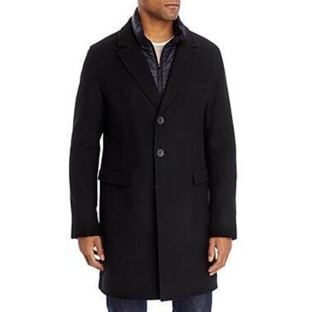 New with Tags Herno Men's Black Bibbed Topcoat Missing Bib IT 50 US 40